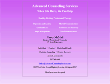 Tablet Screenshot of advancedcounselingservices.com